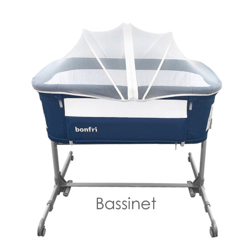 Bonfri S5 Rock & Relax Bassinet + Playpen (With Travel Bag & Mosquito Net)